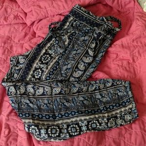 BOGO Sale! paisley elephant pants - blue